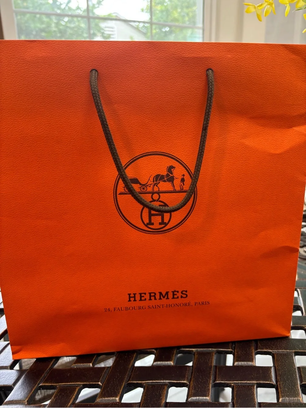 Hermes Gift bag with signature logo